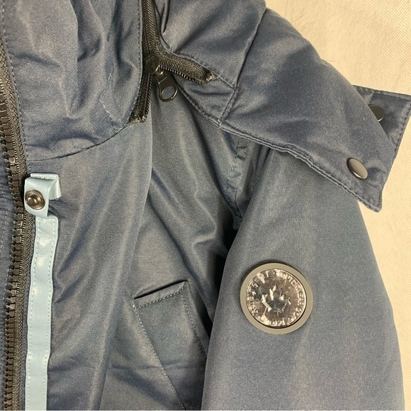 Noize Nora Faux Fur Trim Hooded Parka Jacket Navy Size XS - Picture 7 of 16
